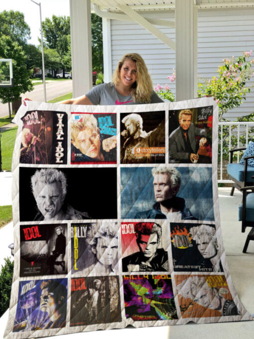 Billy Idol Albums Quilt Blanket Ver 14