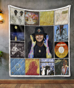 Carlos Santana Album Covers Quilt Blanket