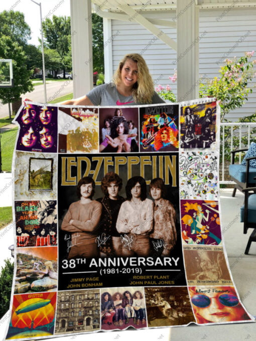 Led Zeppelin Quilt Blanket Ver14