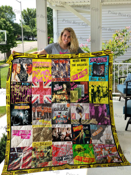 Sex Pistols Albums Cover Poster Quilt Blanket Ver 2