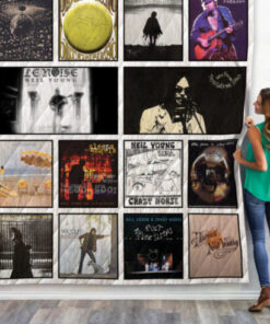 Neil Young Albums Quilt Blanket 02