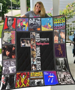 The Rolling Stones Quilt Blanket Ver3