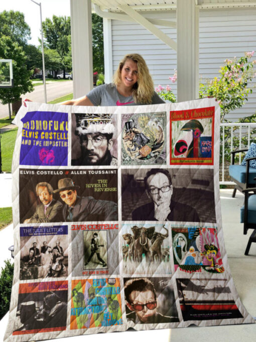 Elvis Costello Albums Quilt Blanket For Fans Ver 14