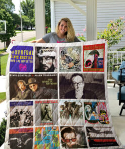 Elvis Costello Albums Quilt Blanket For Fans Ver 14