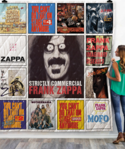 Frank Zappa Albums Quilt Blanket 01