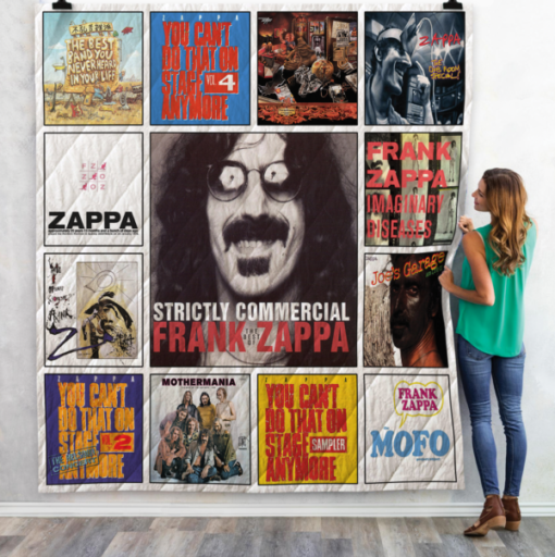 Frank Zappa Albums Quilt Blanket 01