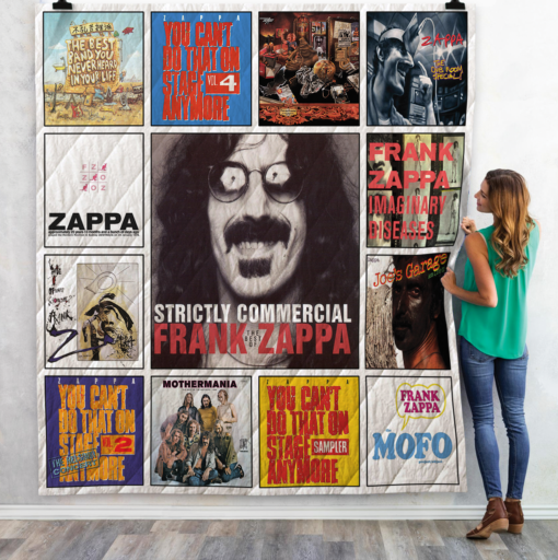 Frank Zappa Albums Quilt Blanket 01