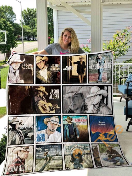 Jason Aldean Quilt Blanket TR