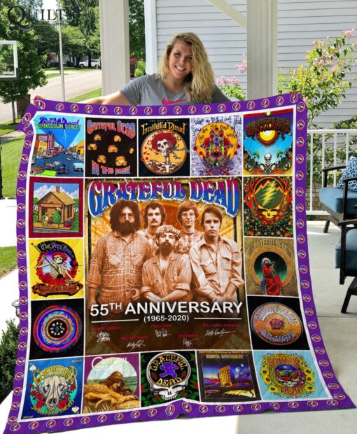 The Grateful Dead Quilt Blanket Gifts For Fans Birthday Christmas Music Gifts