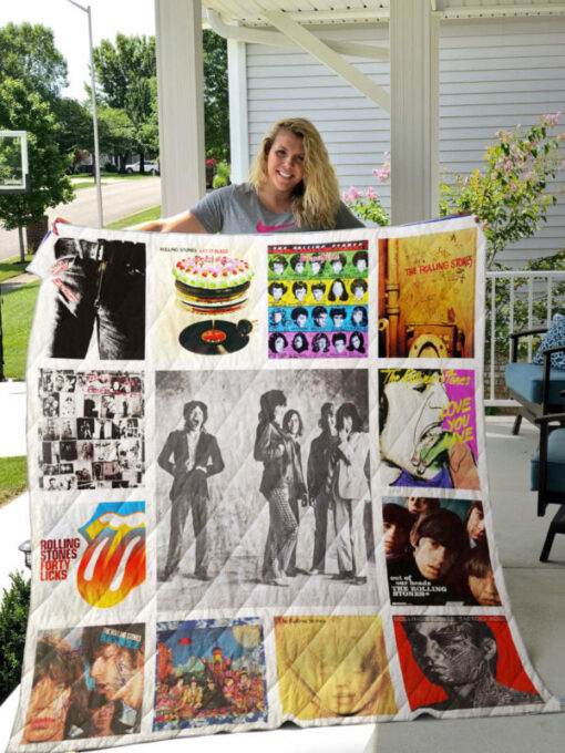 The Rolling Stones Quilt Blanket Ver1