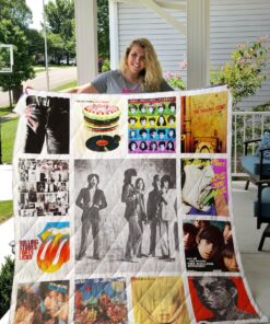 The Rolling Stones Quilt Blanket Ver1