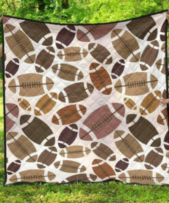 American Football Ball Pattern DHCDHC DT1910 Quilt Blanket - Haillierowe