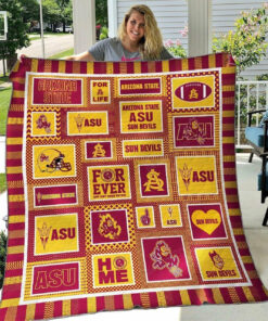 Arizona State Sun Devils Ver2 Quilt Blanket - Haillierowe