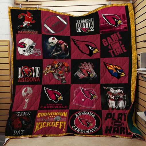 Arizona Cardinals Quilt Blanket Fan Made - Haillierowe