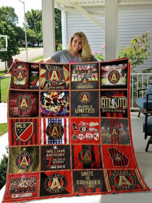 Atlanta United Fc Quilt Blanket - Haillierowe