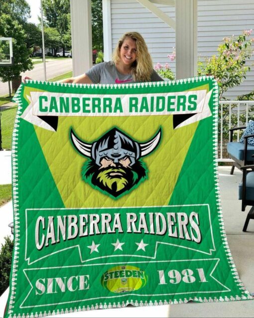 Canberra Raiders Since 1981 Quilt Blanket Bs258 - Haillierowe