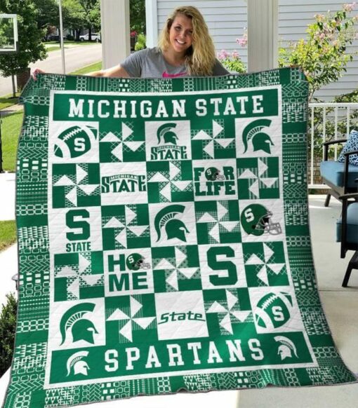 Michigan State Spartans Quilt Blanket Limited Quilt Blanket - Haillierowe