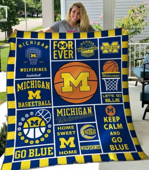 Michigan Wolverines Quilt Blanket B200624 Quilt - Haillierowe