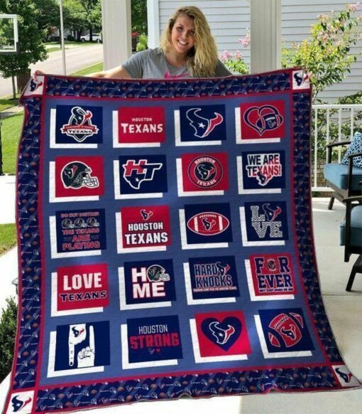 Houston Texans Quilt Blanket 02 - Haillierowe