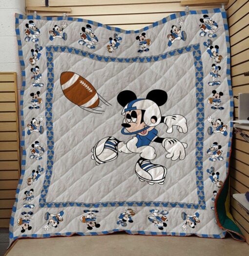 France Mickey Mouse Football Customized Quilt Blanket - Haillierowe