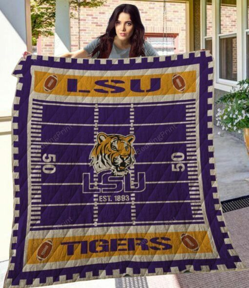 Ncaa Lsu Tigers Quilt Blanket TR942 - Haillierowe