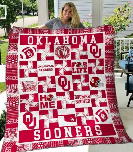 Oklahoma Sooners Quilt Blanket Limited Quilt Blanket - Haillierowe