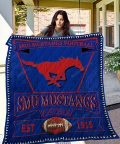 Ncaa Smu Mustangs Quilt Blanket #1111 - Haillierowe