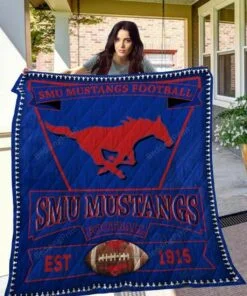 Ncaa Smu Mustangs Quilt Blanket #1111 - Haillierowe