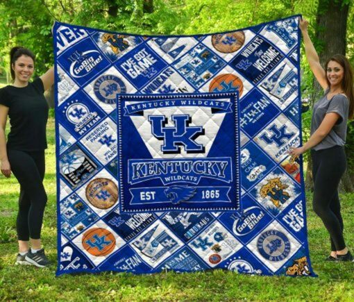 Ncaa Kentucky Wildcats Quilt Blanket #906 - Haillierowe