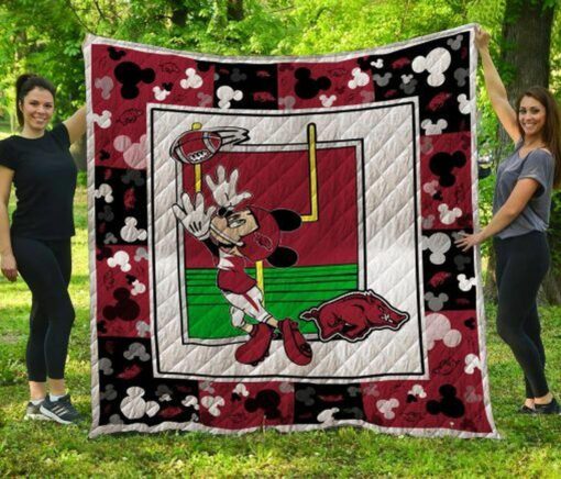 Ncaa Arkansas Razorbacks 3D Customized Personalized Quilt Blanket TR748 - Haillierowe