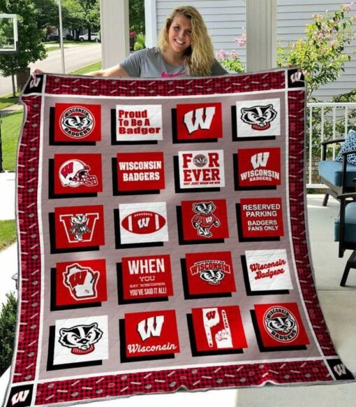 Wisconsin Badgers Quilt Blanket B310520 Quilt - Haillierowe