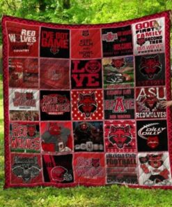 Ncaa Arkansas State Red Wolves Quilt Blanket #1465 - Haillierowe