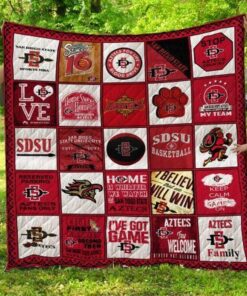 Ncaa San Diego State Aztecs 3D Customized Personalized Quilt Blanket TR1428 - Haillierowe