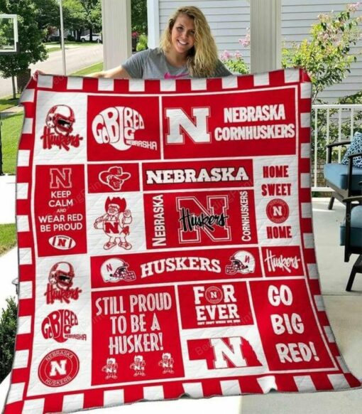 Ncaa Nebraska Cornhuskers Quilt Blanket #492 - Haillierowe