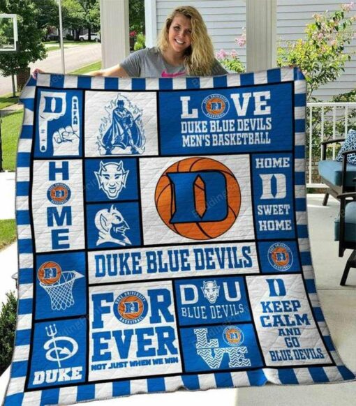 Ncaa Duke Blue Devils Quilt Blanket TR42 - Haillierowe