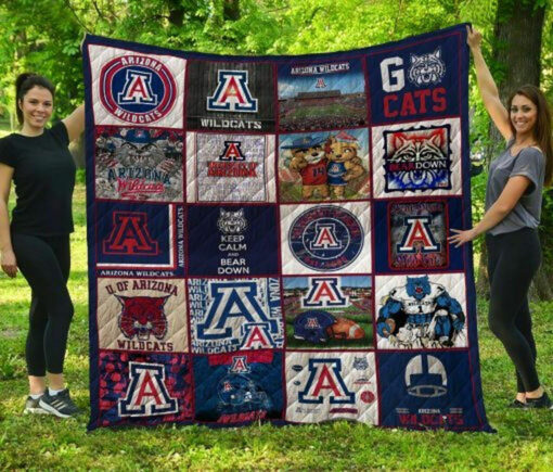 Ncaa Arizona Wildcats Quilt Blanket #603 - Haillierowe