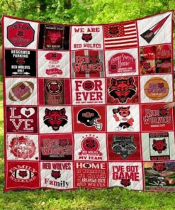 Ncaa Arkansas State Red Wolves Quilt Blanket TR1462 - Haillierowe