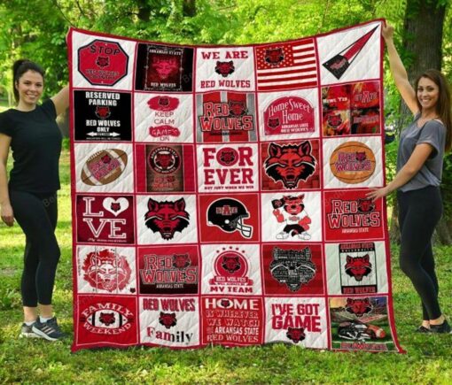 Ncaa Arkansas State Red Wolves Quilt Blanket TR1462 - Haillierowe