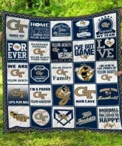 Ncaa Georgia Tech Yellow Jackets Quilt Blanket #92 - Haillierowe