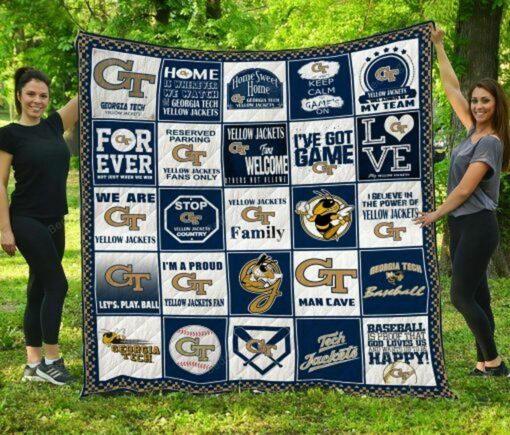 Ncaa Georgia Tech Yellow Jackets Quilt Blanket #92 - Haillierowe