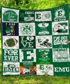 Ncaa Eastern Michigan Eagles Quilt Blanket #1335 - Haillierowe