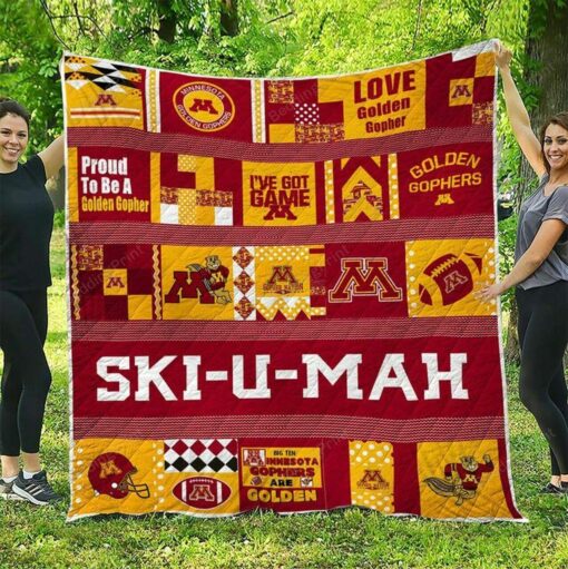 Ncaa Minnesota Golden Gophers Quilt Blanket TR479 - Haillierowe