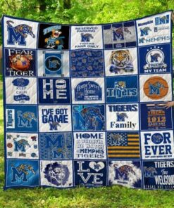 Ncaa Memphis Tigers Quilt Blanket #1098 - Haillierowe