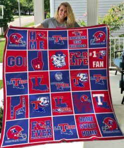 Ncaa Louisiana Tech Bulldogs Quilt Blanket #1253 - Haillierowe