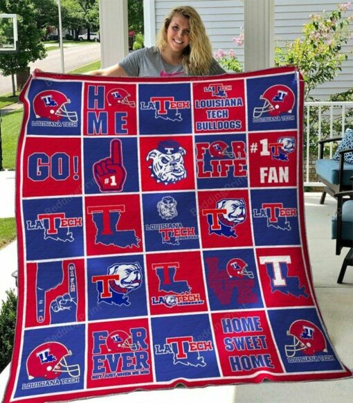 Ncaa Louisiana Tech Bulldogs Quilt Blanket #1253 - Haillierowe