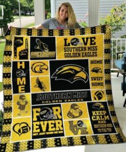 Ncaa Southern Miss Golden Eagles Quilt Blanket #1262 - Haillierowe