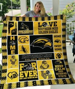 Ncaa Southern Miss Golden Eagles Quilt Blanket #1262 - Haillierowe