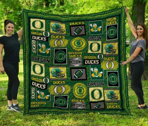 Ncaa Oregon Ducks Quilt Blanket #642 - Haillierowe