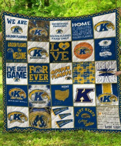 Ncaa Kent State Golden Flashes Quilt Blanket TR1343 - Haillierowe