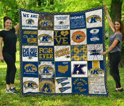 Ncaa Kent State Golden Flashes Quilt Blanket TR1343 - Haillierowe